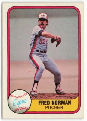 1981 Fred Norman Fleer - Montreal Expos - Image 1 of 2
