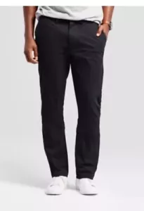 Men's Every Wear Athletic Fit Chino Pants - Goodfellow & Co - Black - 33x32 - Picture 1 of 3