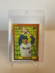  1990 Nolan Ryan 30 Mets 2 Topps Baseball Sports Trading Card 