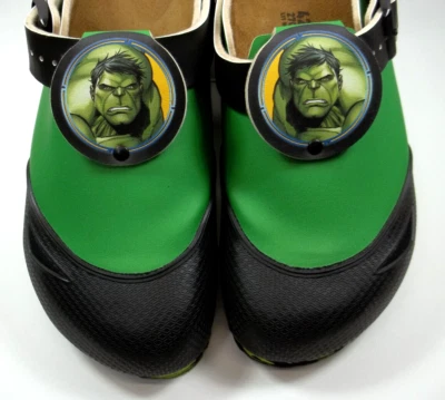Birkenstock Shetland Marvel Cómic INCREÍBLE CASCO Verde ADULTOS 42 ESTRECHO 11-11.5 Foto 1 de 4