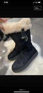 UGG® AUSTRALIA KENSINGTON TOAST LEATHER BOOTS SIZE UK 6.5 RRP-£240 - Picture 1 of 8