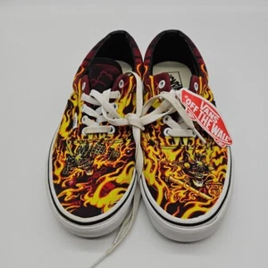 NEW Vans Old Skool Samurai Rising 508731 Skate Shoes Flame Fire Skull Men's 9.5 - Picture 1 of 7