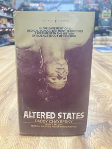 Altered States by Paddy Chayefsky Vintage Horror Paperback 1981 - Foto 1 di 4