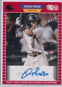 2021 Leaf Pro Set PS-OP1 Oswald Peraza Autograph Red NY Yankees VZ - Picture 1 of 1