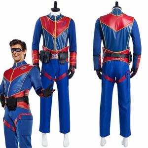 Henry Danger Captain Man Cosplay Costume Halloween Outfit Carnival Suit - Picture 1 of 9