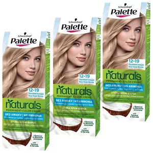 TAVOLOZZA NATURALE 12-19 (3 box) testa nera rosa pastello bionda shade color 3x - Foto 1 di 2