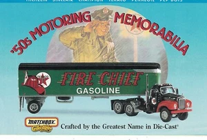 MATCHBOX COLLECTIBLES CATALOG/BROCHURE CLASSIC '50s MOTORING MEMORABILIA" - Picture 1 of 2