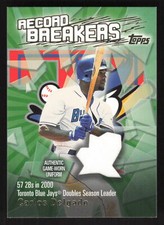 2003  Topps Record Breakers Relics Carlos Delgado #RBR-CD Toronto Blue Jays