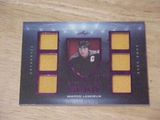 Mario Lemieux 2023 Leaf ITG Used GEAR 6 RELIC PURPLE 14/35 Pittsburgh Penguins