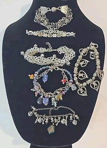 Fashion Jewlery Bracelets Lot Of 5 Multi Color Pre-Owned 531 - Picture 1 of 24