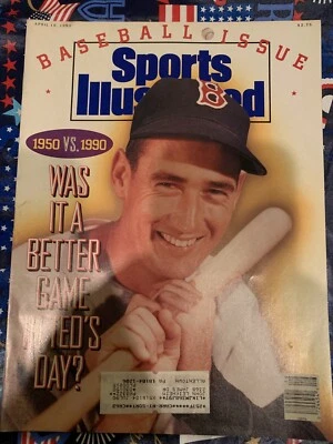 1990 Sports Illustrated Ted Williams-Boston Red Sox-original vg   - Image 1 of 2