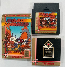 Road Runner - Nintendo NES - Working - Box + Game