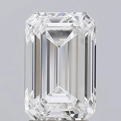 Loose Diamond Emerald Cut 3.13 Carat IGI Certified CVD Lab Created Grown F SI1 - Image 1 of 4