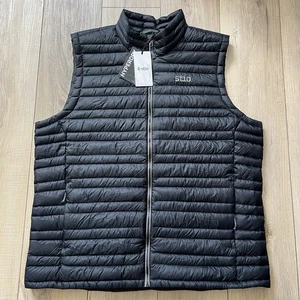 Stio Huckberry Pinion Down Vest Men's XL 800 Fill Full Zip Gray Abyss - Picture 1 of 5