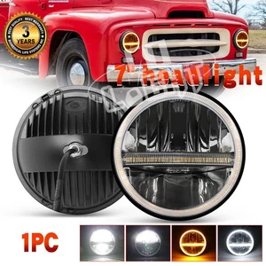 For International Harvester Scout II 1973-1980 7"Inch Round LED Headlight DRL - Bild 1 von 12