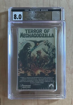 TERROR OF MECHAGODZILLA (1975) Sealed Betamax Kaiju CGC Pedigree Grade 8.0 A+ - Bild 1 von 3