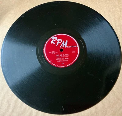 Arthur Lee Maye Crowns DOO WOP 78 Love Me Always / Loop De Loop RPM VG++/M- HEAR - Image 1 of 2