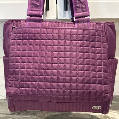 Bolso de Mano LUG Cabby Social Carry Todo Acolchado Ciruela Púrpura Foto 1 de 4
