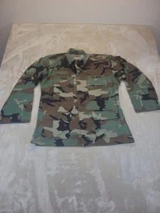 USGI US Navy Woodland Camuflaje Uniforme Camisa BDU, US Navy Hombres Talla Med Reg - Imagen 1 de 10