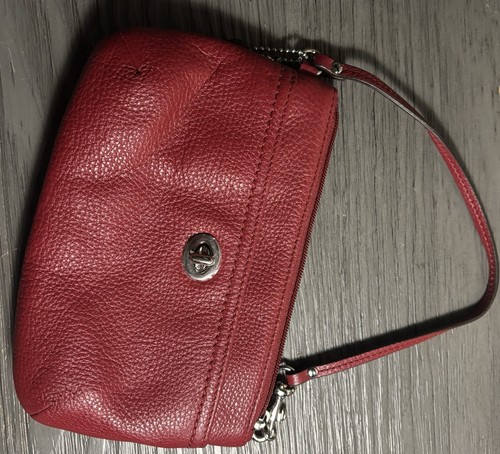 COACH x Braccialetto in pelle rosso (inutilizzato)