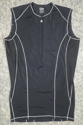 De Soto Triathlon Jersey Sleeveless Black Skin Cooler Cycling Top Men’s XL - Image 1 of 4