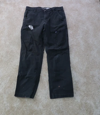 Мужские брюки плотника Carhartt свободного покроя 36x32 прочные гибкие холщовые рабочие брюки - Изображение 1 из 4