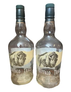 2 Lot Buffalo Trace Bourbon Whiskey Kentucky 750ml Bottle Empty Unwashed w/ Cork - Picture 1 of 1