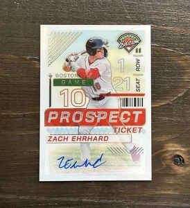 2024 Zach Ehrhard Panini Prospect Edition Prospect Ticket Auto #175 Red Sox - Picture 1 of 2