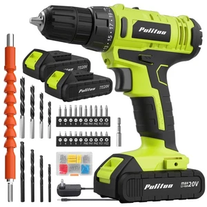 'S 20V Cordless Drill/Driver, Electric Screwdriver - 2 Batteries, 30Nm, 21+1 ... - Picture 1 of 7