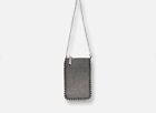 Zara Studded Cell Phone Bag in Dark Grey