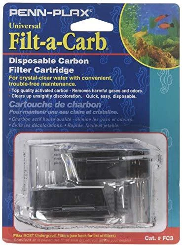 Penn Plax Filt-a-carb Universal Carbon Undergravel Filter Cartridge Fc3