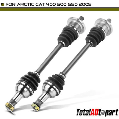 2 件装全新 CV 轴组件适用于 Arctic Cat 400 500 650 4x4 2005 前左右 — 第 1/4 张图片