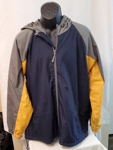 Athletech Men's Multi Color Long Sleeve Full Zip Up Hoodie Jacket Size L - Picture 1 of 6