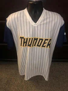 Mens XL Trenton Thunder Striped Jersey Robinson Cano #51 TD Bank - Picture 1 of 7