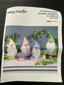 MARY MAXIM A Fathering of Garden Gnomes +   5" Doll KIT - Picture 1 of 3