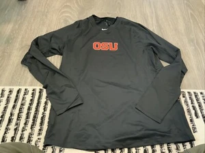 NWT men's XXL nike pro OSU fitted long sleeve shirt baseball, football BSBL FTBL - Picture 1 of 3