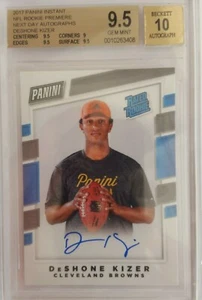 DESHONE KIZER POP 2 9.5 W/SUBS 2017 INSTANT NFL ROOKIE AUTO $30 - Picture 1 of 4