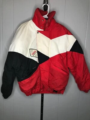 Vintage 70s Yamaha Racing Mens Md Tall Patch insulated Snowmobile Jacket Coat - Image 1 of 4