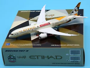 Avión a reacción JC Wings 1:400 Etihad Airways B787-9 modelo A6-BLM con solapa - Imagen 1 de 12