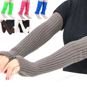 Lady Warm Knitted Arm Sleeves Leg Sleeves Winter Multiple Colour 1 Pair - Picture 1 of 39