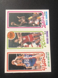 1980-81 Topps Magic Johnson RC Julius Erving Kolff 139 174 162 NM