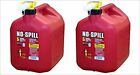 No-Spill 1450 5-Gallon Poly Gas Can (Carb Compliant) Pack Of 2