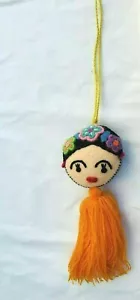 Mexican Frida Khalo Bag Accessory Hand Embroidered - Picture 1 of 4