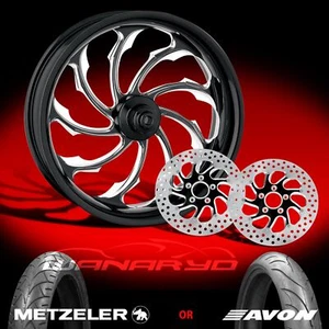 Performance Machine 21 x 3.5″ Torque Platinum Front Wheel Kit Harley Touring PM - Picture 1 of 3