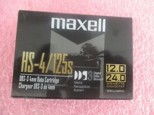 Maxell Model: HS-4/125s. DDS-3 4mm Datat Cartridge. New Old Sealed Stock - Picture 1 of 1