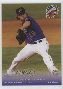 2013 Grandstand Akron Aeros Austin Adams #25
