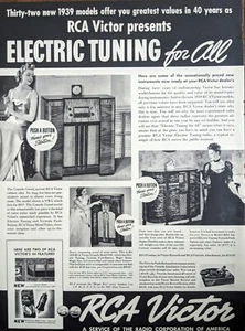 1938 vintage RCA Victor print ad. Stand Up Radio pre WWll - Picture 1 of 1