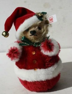 Steiff Teddybär Weihnachtsmann Anzug Roly Poly Weihnachtsglocke Limited Edition Etikett - Bild 1 von 1