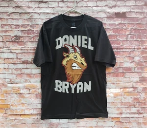 🔥 Daniel Bryan Goat Face Yes Yes Yes WWE Authentic Black Shirt Men's Large Slim - Picture 1 of 4