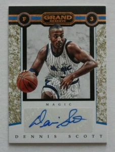 2016-17 Grand Reserve Granite Autographs #25 Dennis Scott Orlando Magic 03/25 - Picture 1 of 2